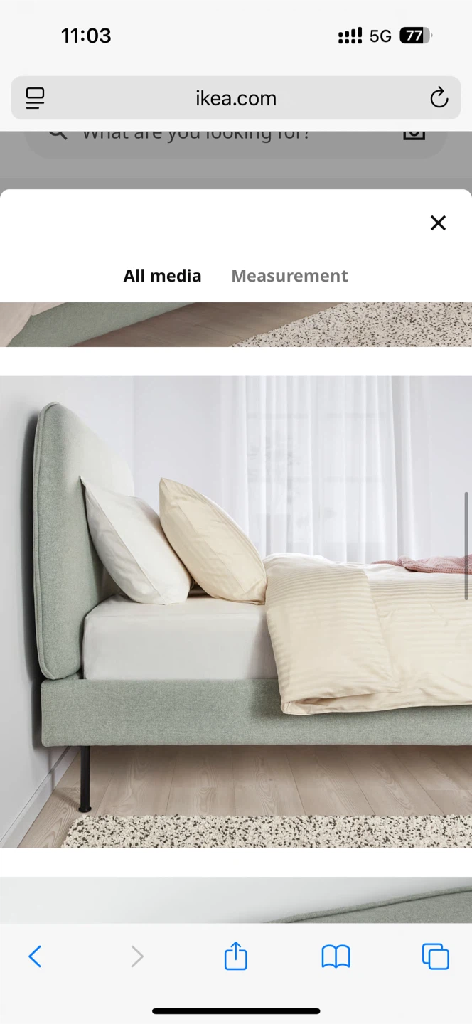 Beautiful IKEA Vadheim King Bed Frame - photo 4
