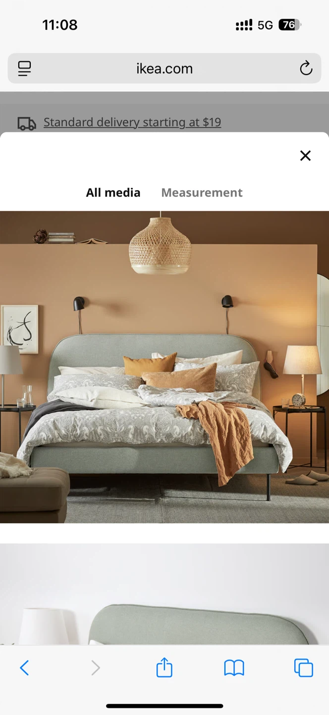 Beautiful IKEA Vadheim King Bed Frame - photo 5