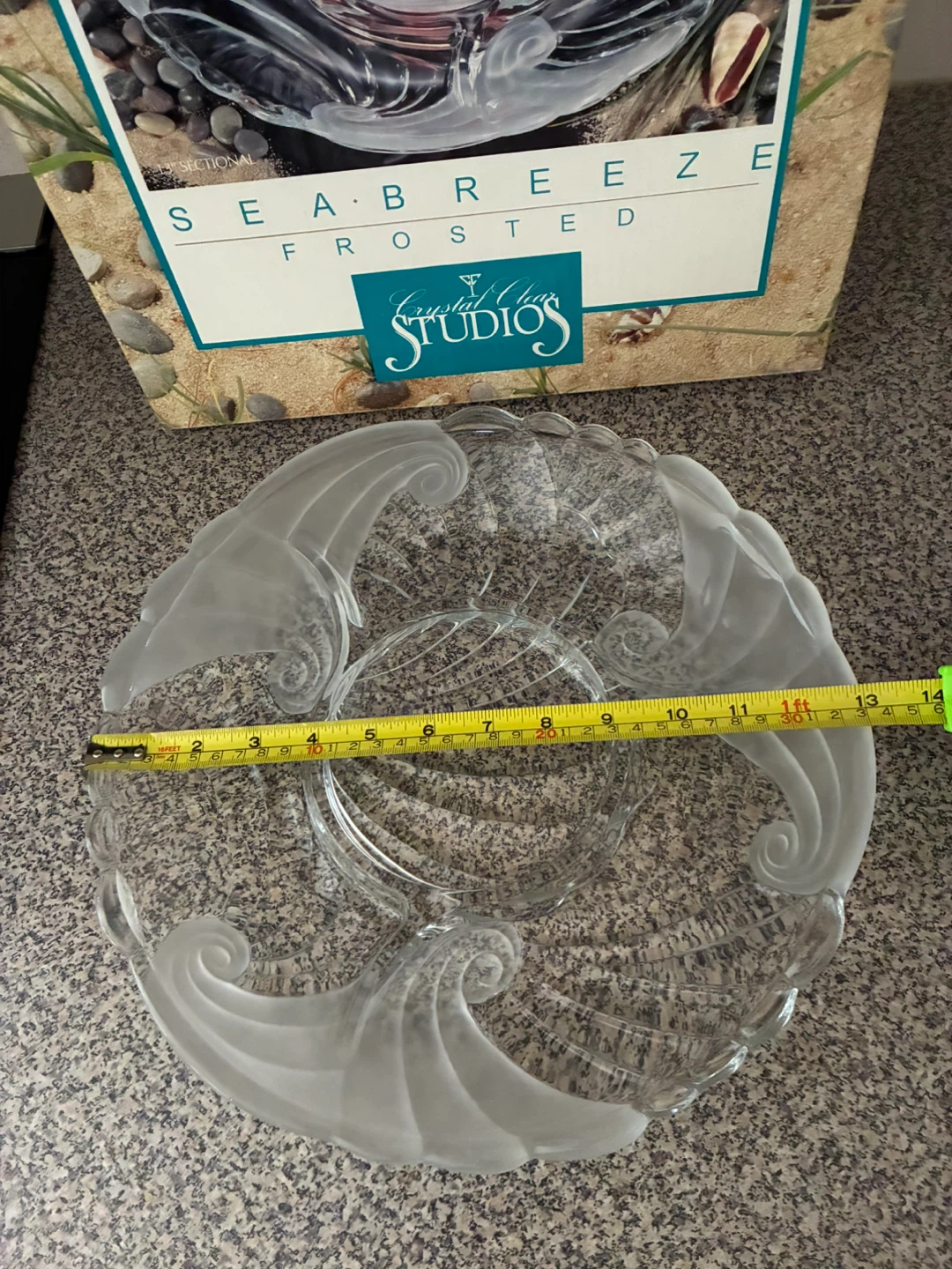 Crystal Clear Studios Frosted Serving platter - photo 3