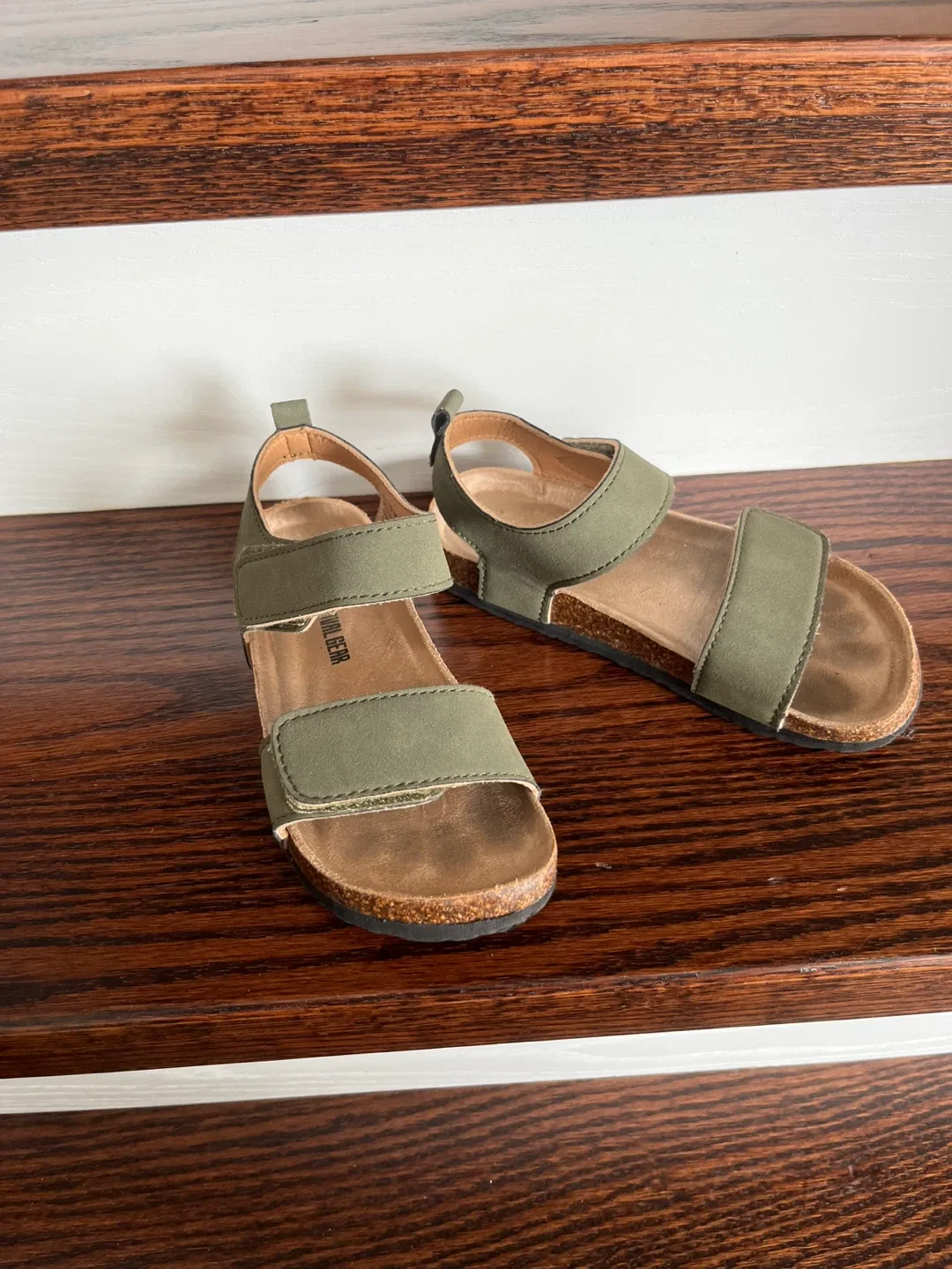 Okie Bear Olive Green Sandals size 11