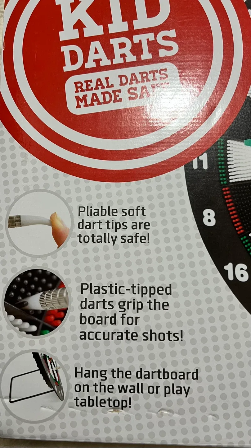 Kid's Safety Tip Dart Board image indicator(5)
