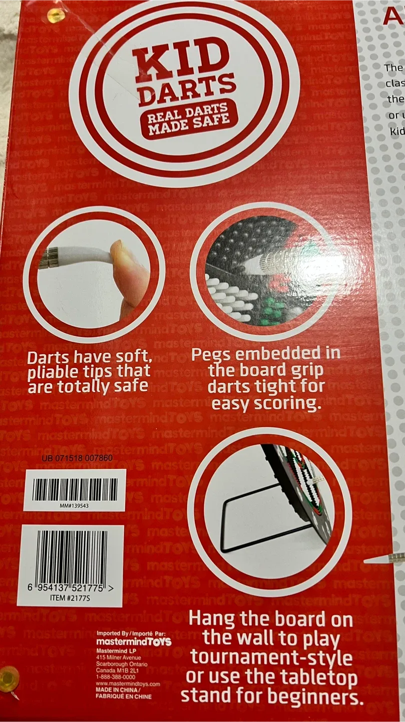 Kid's Safety Tip Dart Board image indicator(4)