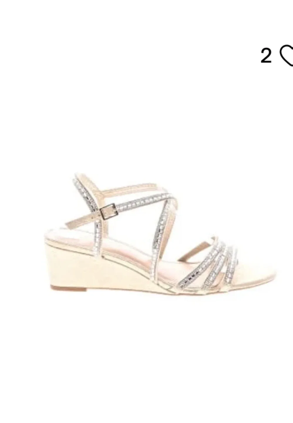 Kelly & Katie Rhinestone Wedge Sandals thumbnail