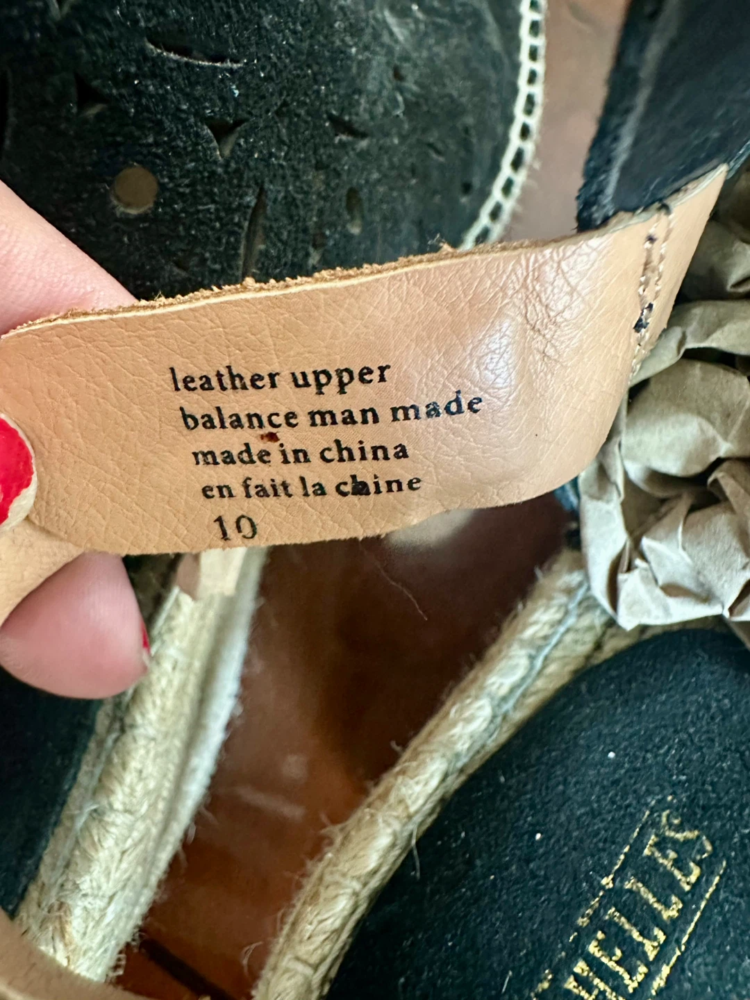 Seychelles Black Espadrille Wedge Sandals - Size 10 - photo 5
