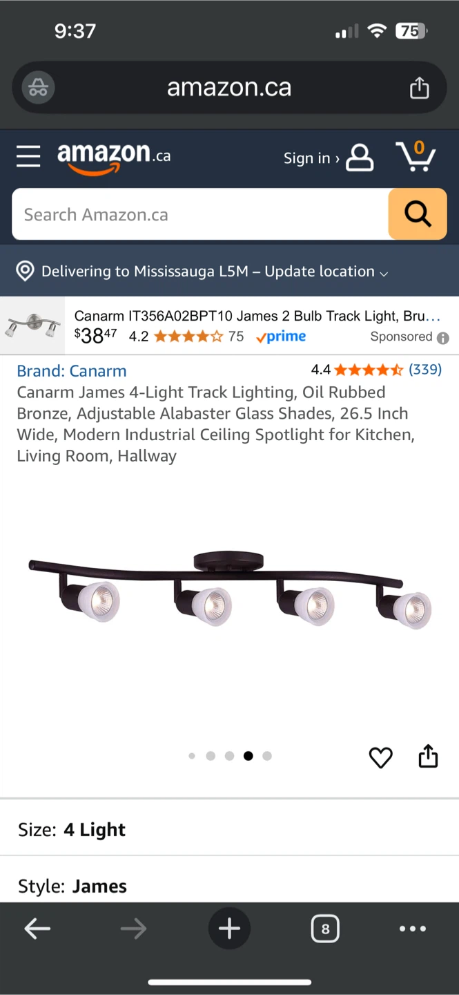 Canarm James 4-Light Track Lighting - photo 2