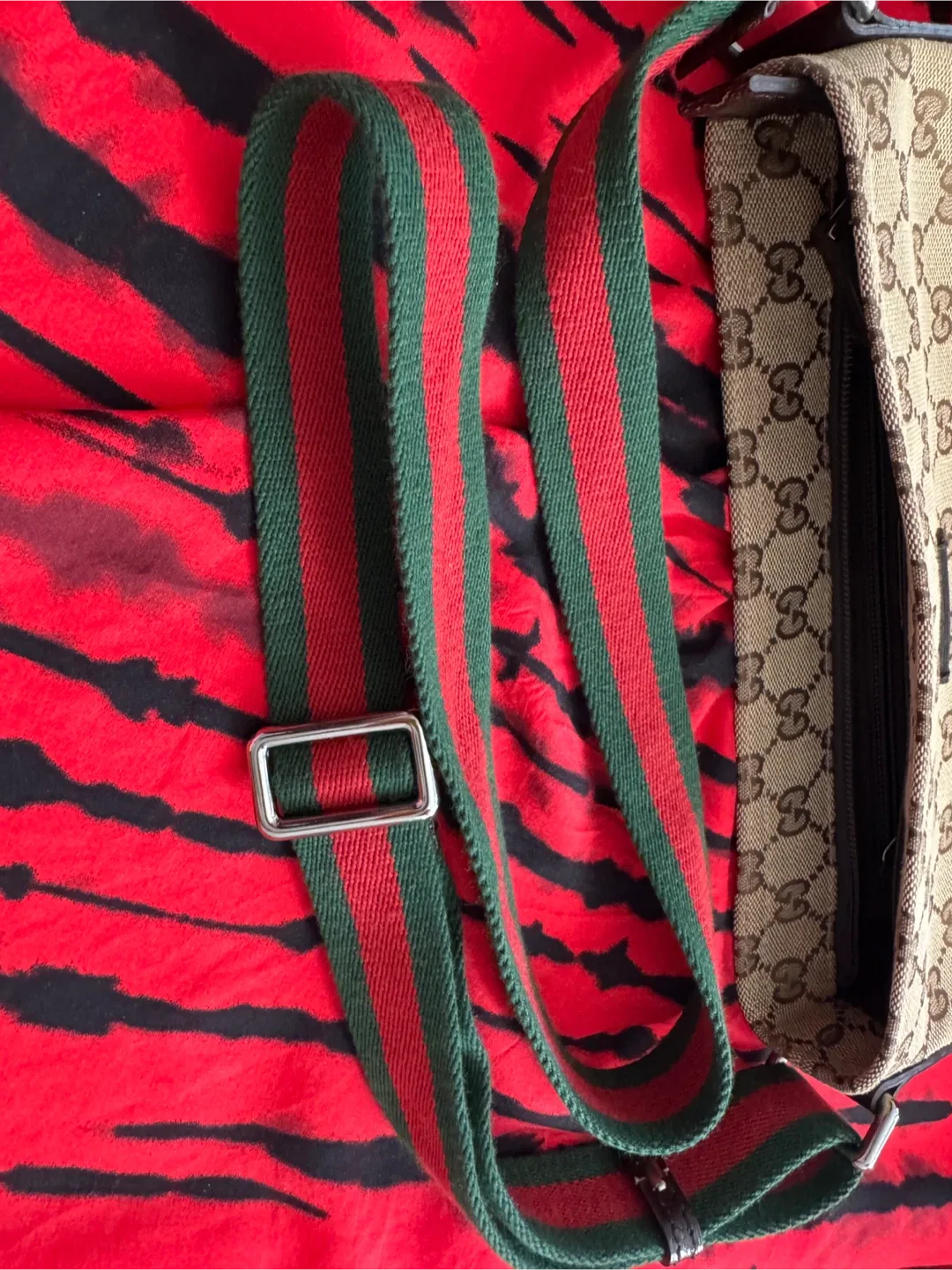 Gucci Sherry Line GG Canvas Crossbody Shoulder Bag image indicator(10)