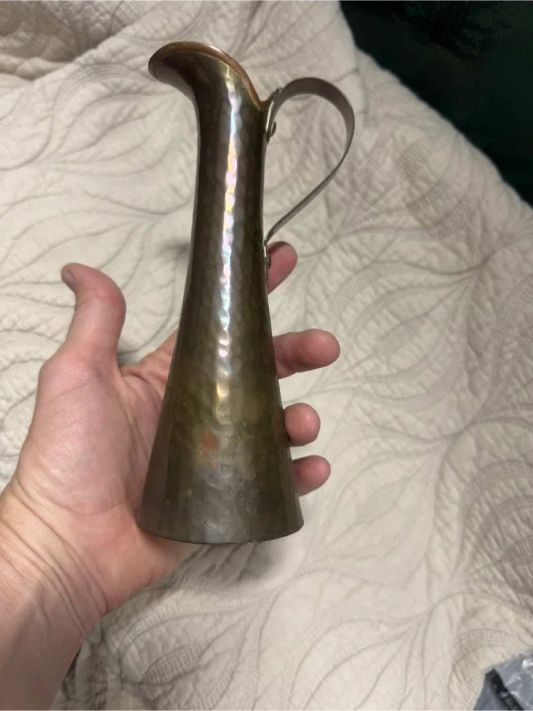 Vintage Hammered Copper Pitcher thumbnail