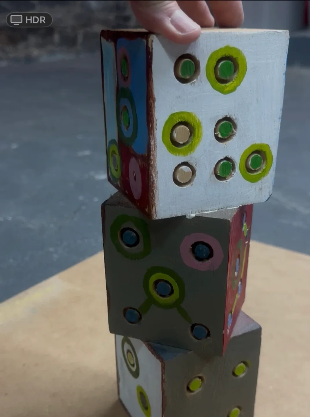 Painted Wooden Blocks - by Mars Fox image indicator(2)