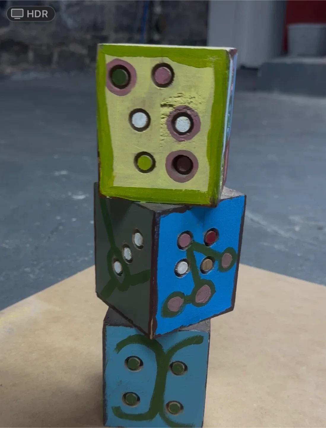 Painted Wooden Blocks - by Mars Fox image indicator(3)