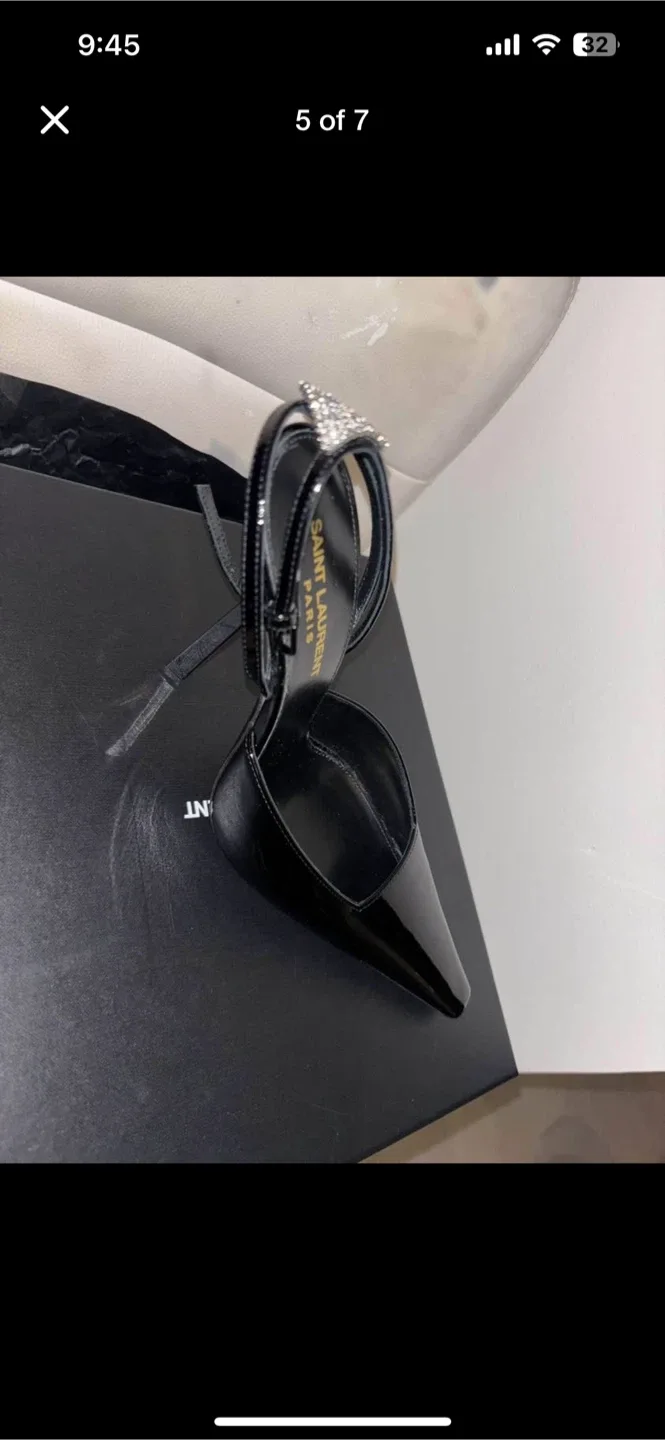 Saint Laurent Black Heels YSL image indicator(2)