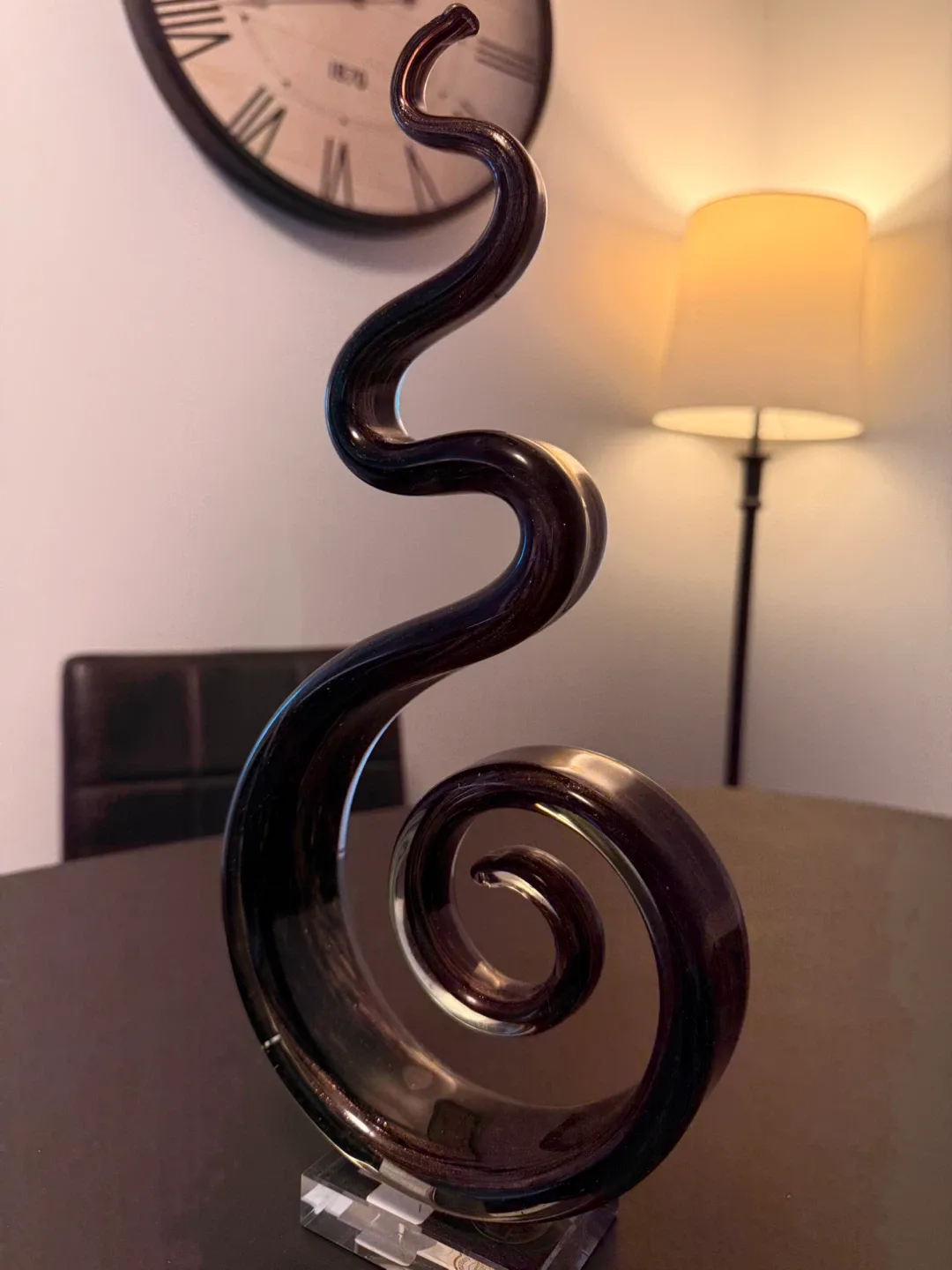 🥕 Glass Swirl Sculpture - Home Decor image indicator(3)