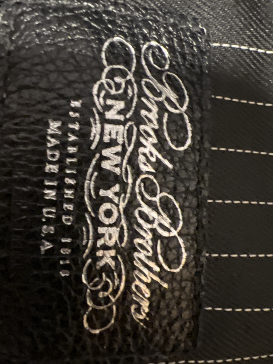 Brooks Brothers Black Leather Duffle Bag - photo 4