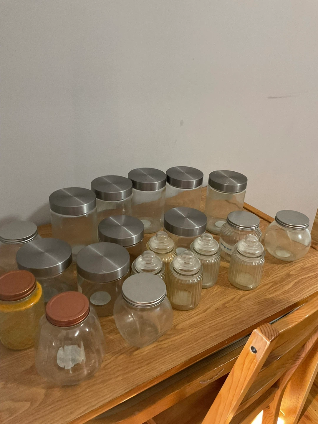 🧡Glass Jars with Lids