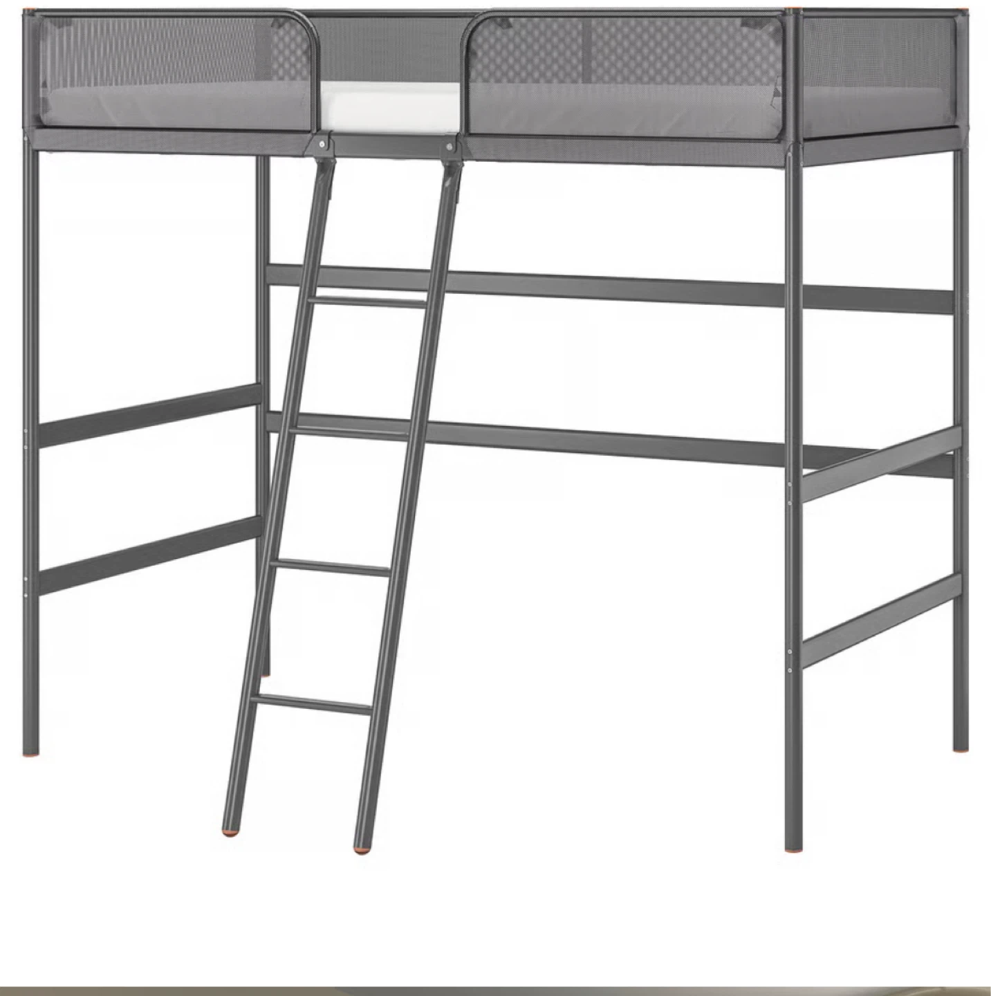 IKEA SVÄRTA Loft Bed Frame - Metal, Twin - photo 2