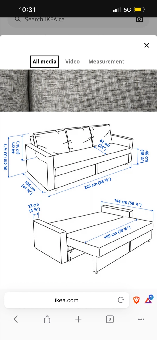 IKEA Friheten Sleeper Sofa with Storage - photo 2