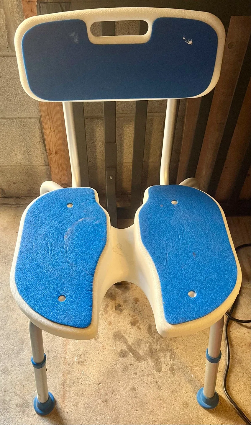 Blue & White Shower Chair thumbnail