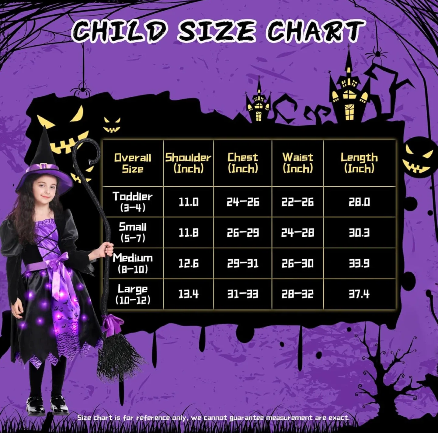 🧡 New Halloween light-up Witch Costume - Size 3T image indicator(3)
