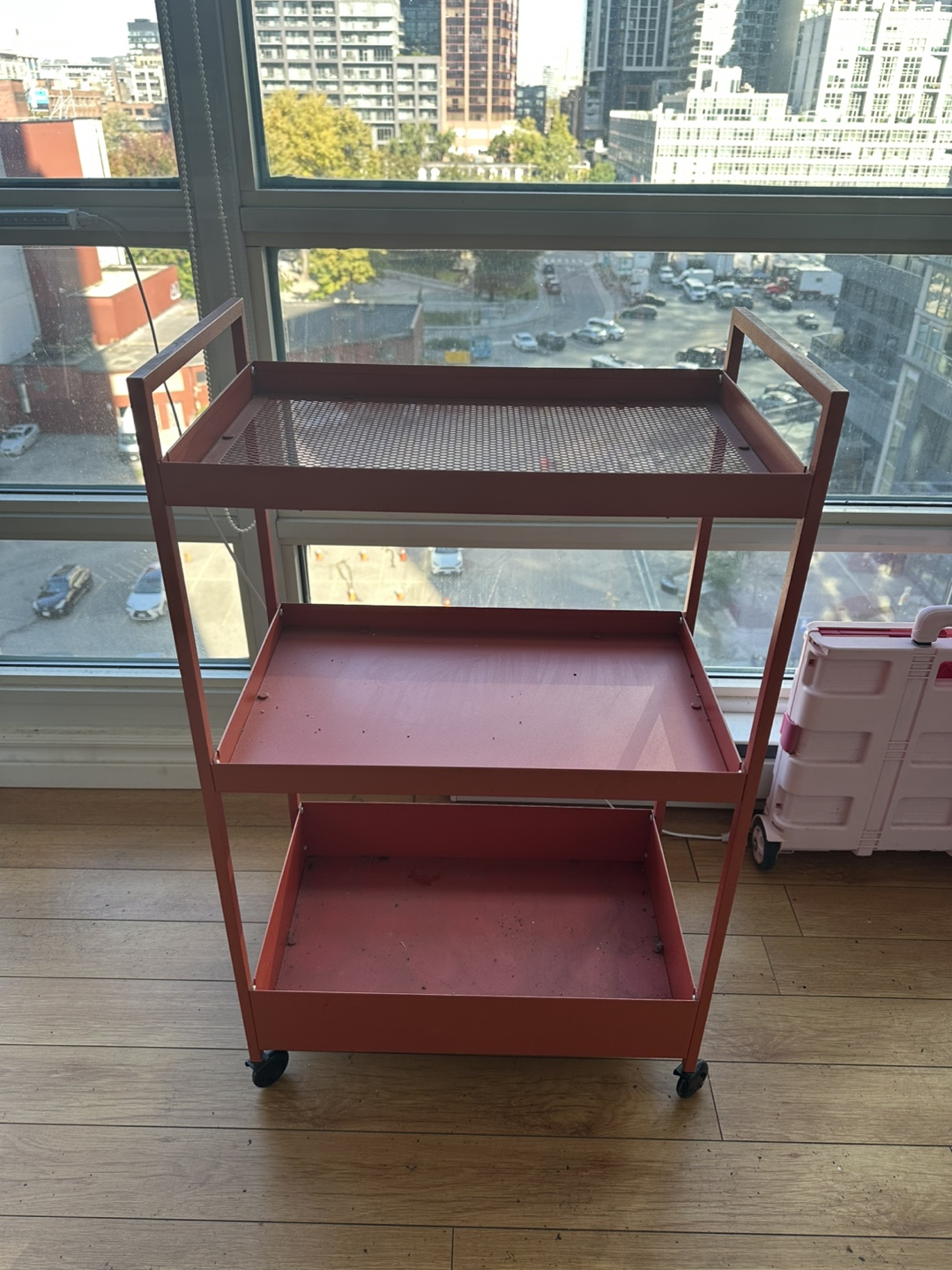 Metal Utility Cart with Wheels
