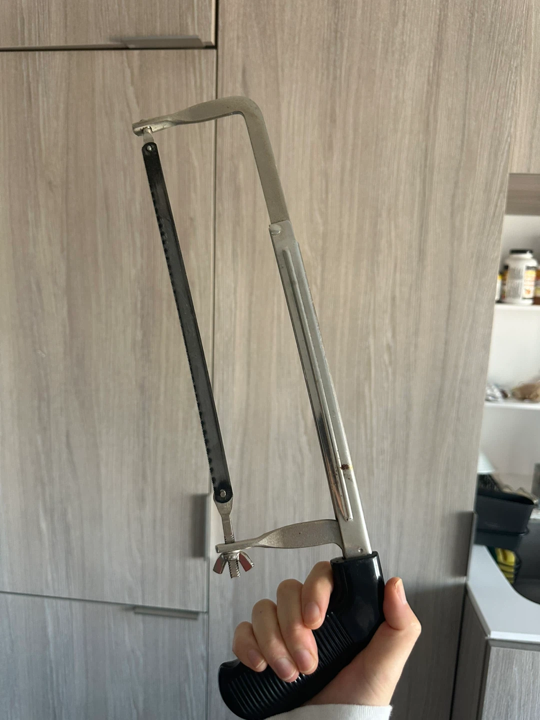 Hacksaw with Black Handle