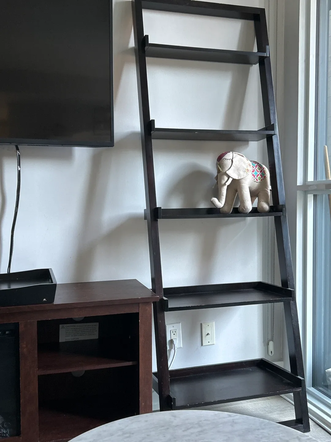 Black Leaning Ladder Shelf thumbnail