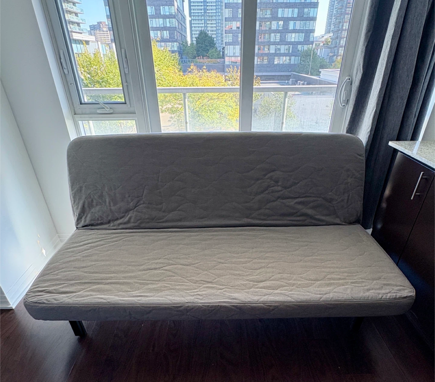 Gray Futon Sofa Bed - photo 2
