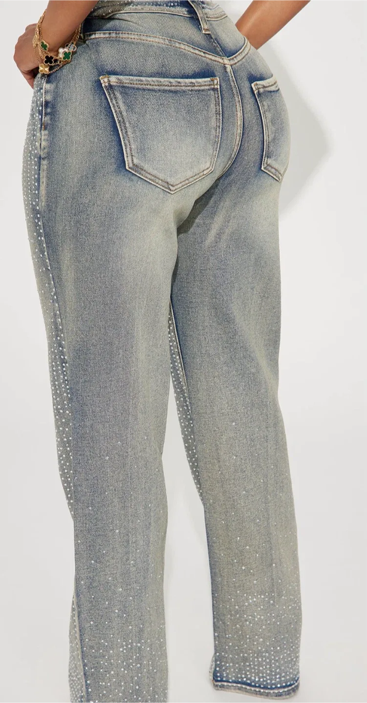 Fashion Nova Rhinestone Jeans image indicator(2)