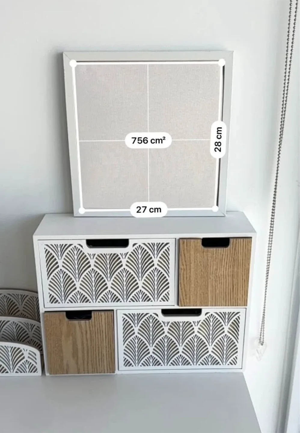 MUST GO TODAY! White & Wood Desk Storage Drawers & Magazine Rack image indicator(2)