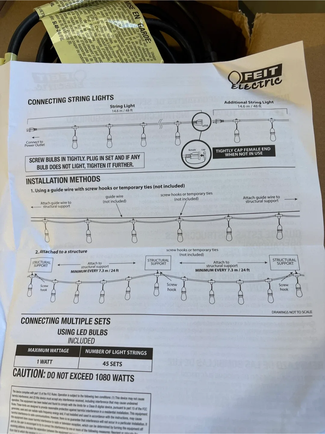 Feit Electric LED String Lights - 48 ft image indicator(8)