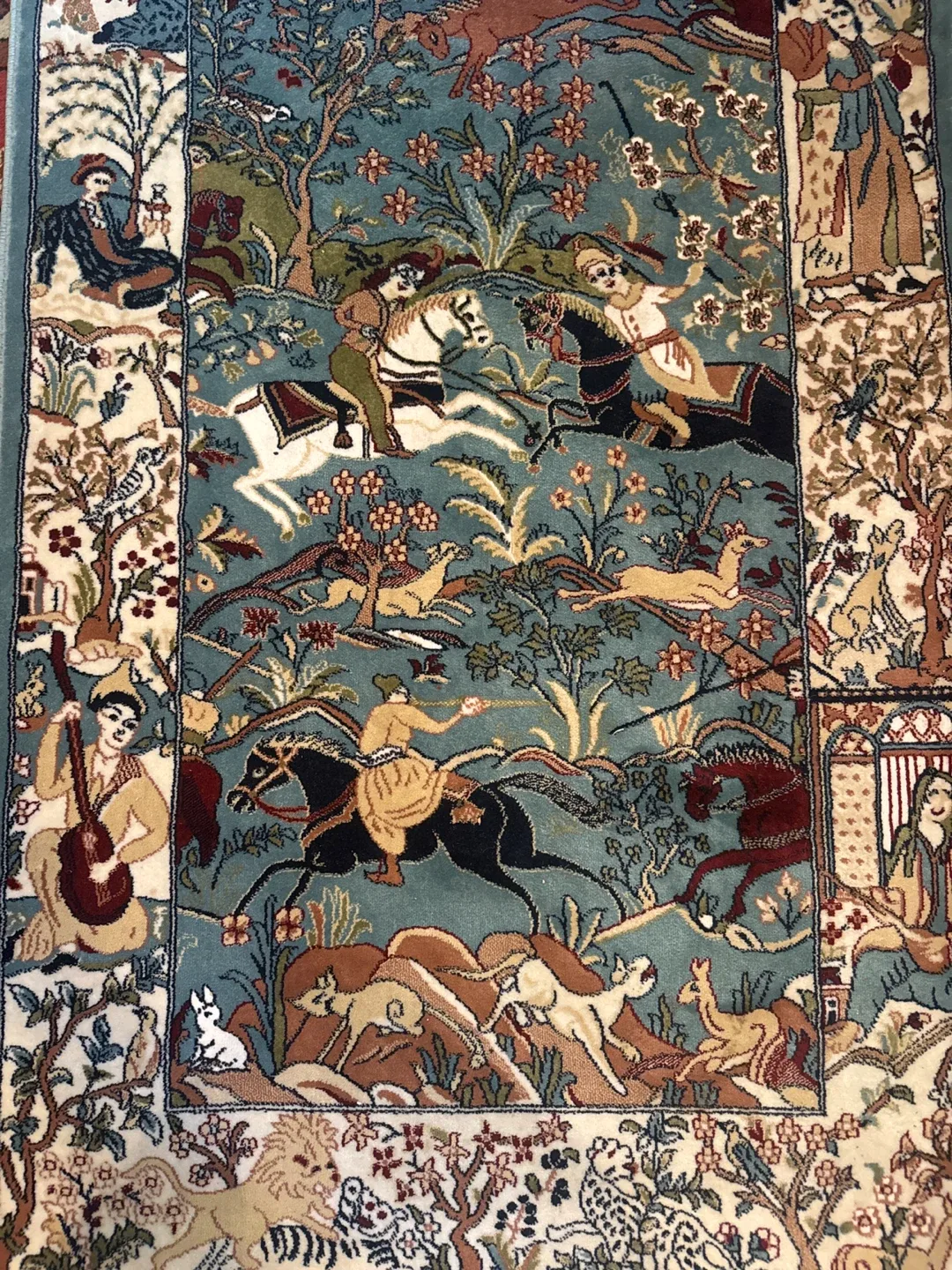 Hand designed rug. Persian Naiin design image indicator(2)