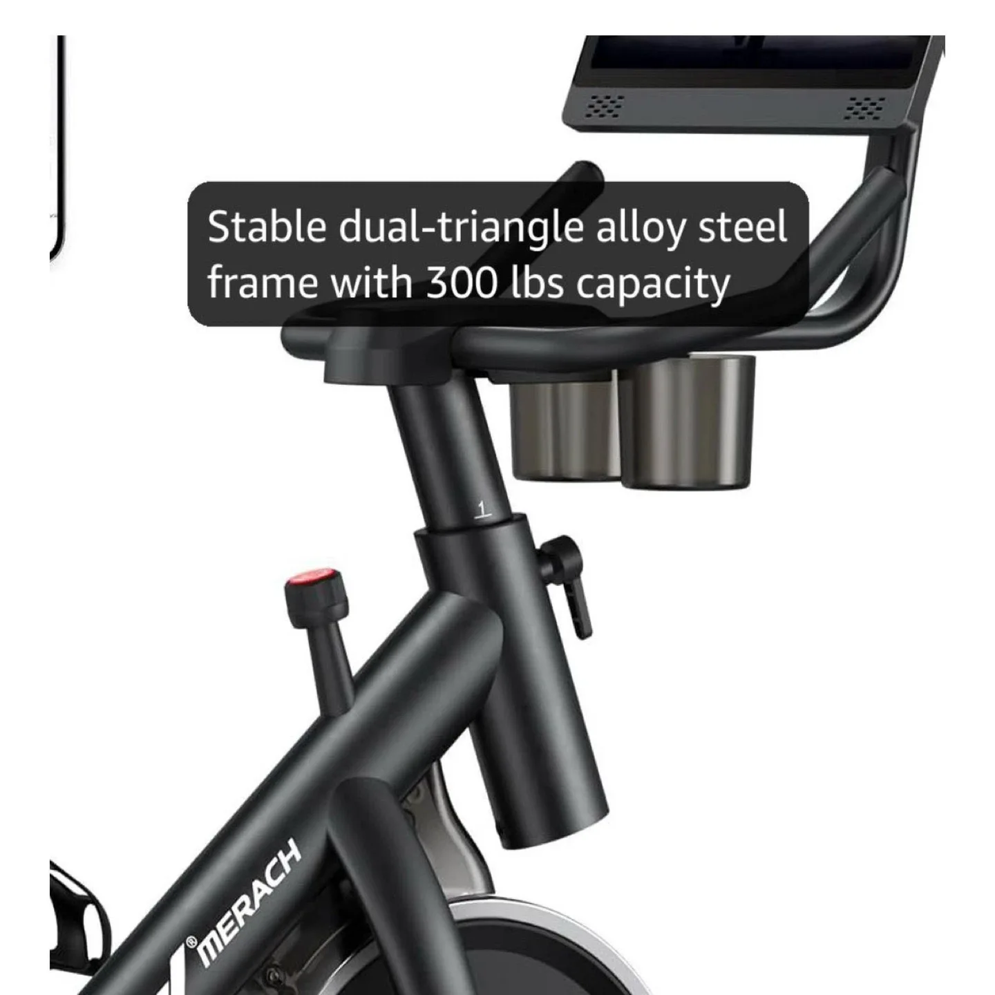 Merach Exercise Bike with 15.6" Touchscreen image indicator(4)