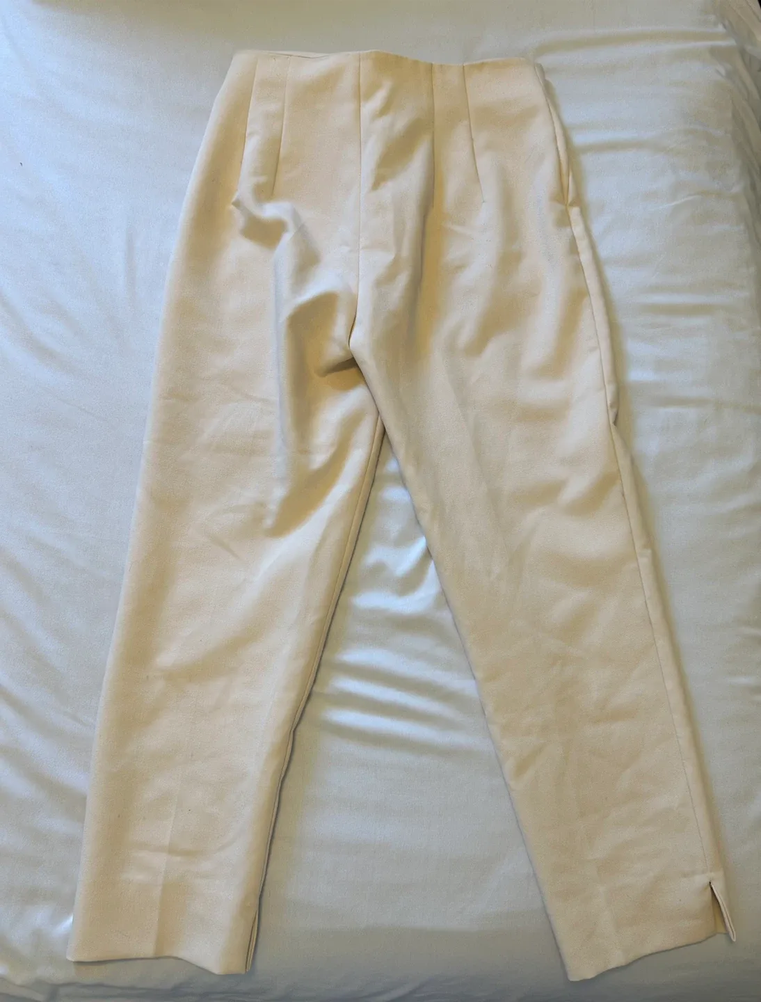 Zara Cream Trousers - Size EUR 36 image indicator(2)