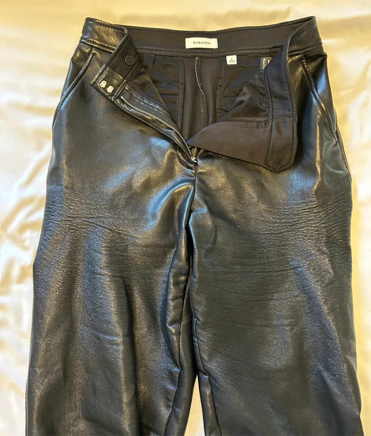 Aritzia Babaton Black Leather Pants - Size 8 image indicator(2)