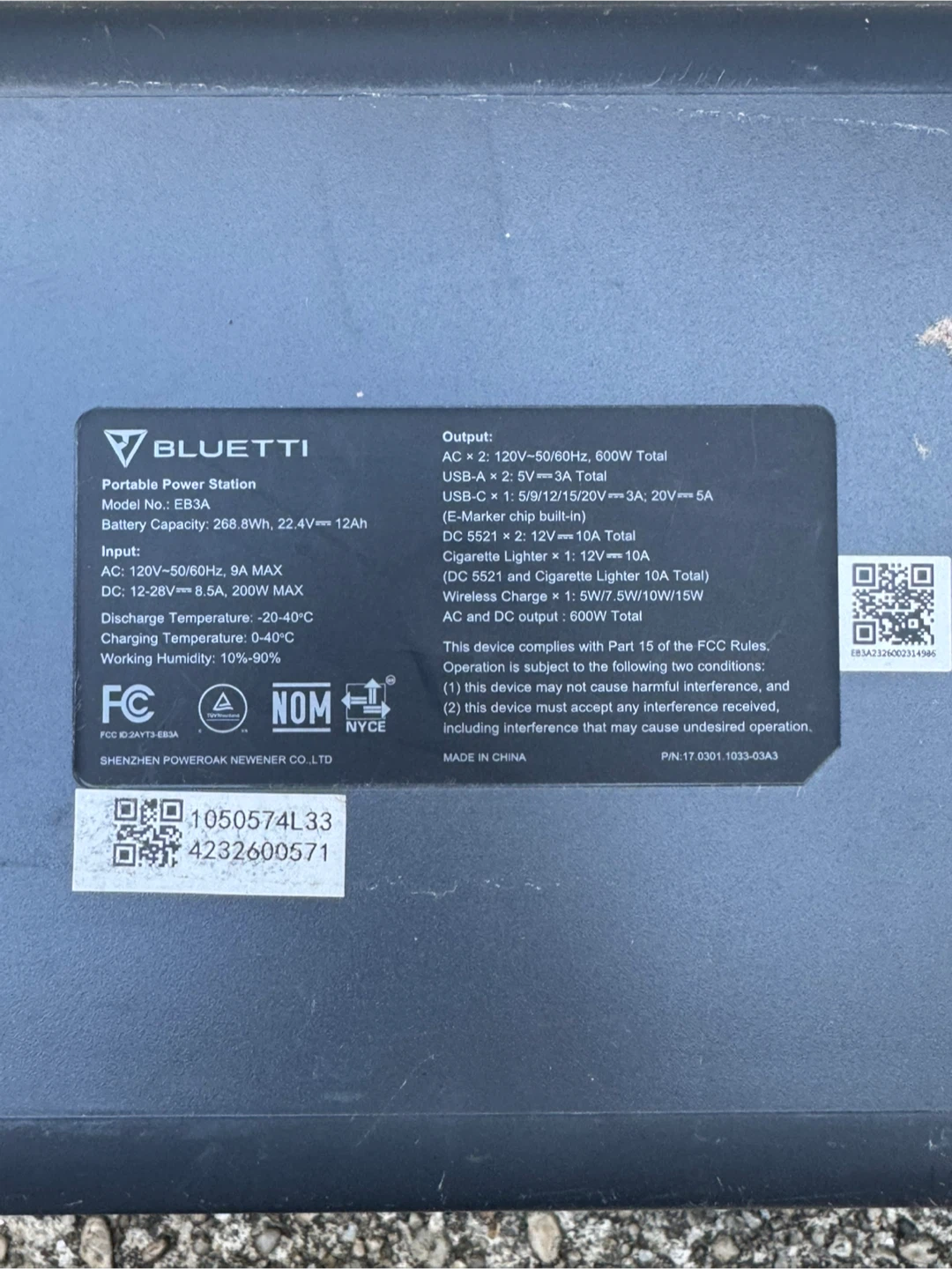 Bluetti EB3A Portable Power Station 268.8Wh - photo 5