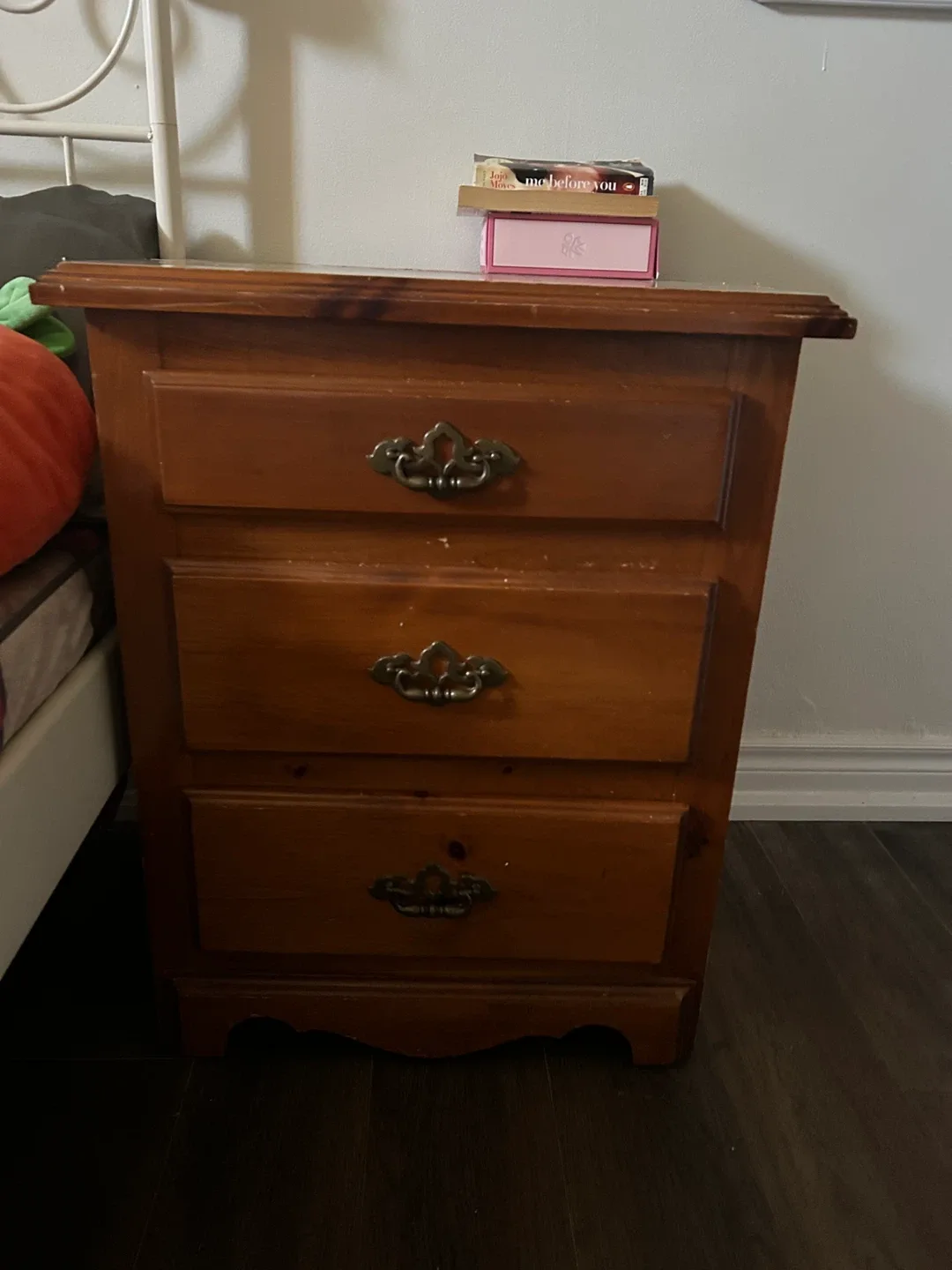 Wooden 3-Drawer Nightstand image indicator(2)