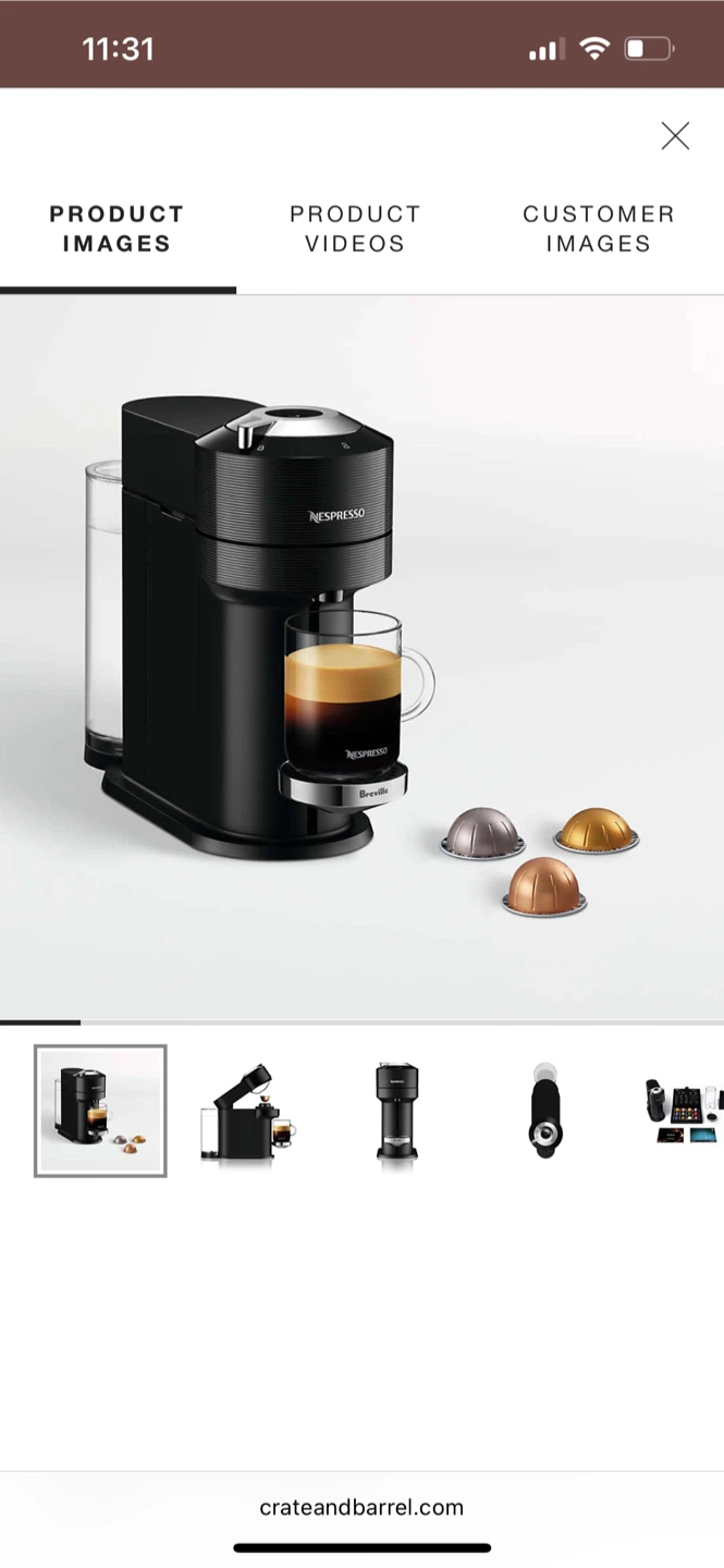 Nespresso by Breville Classic Vertuo Coffee & Espresso Machine - photo 3