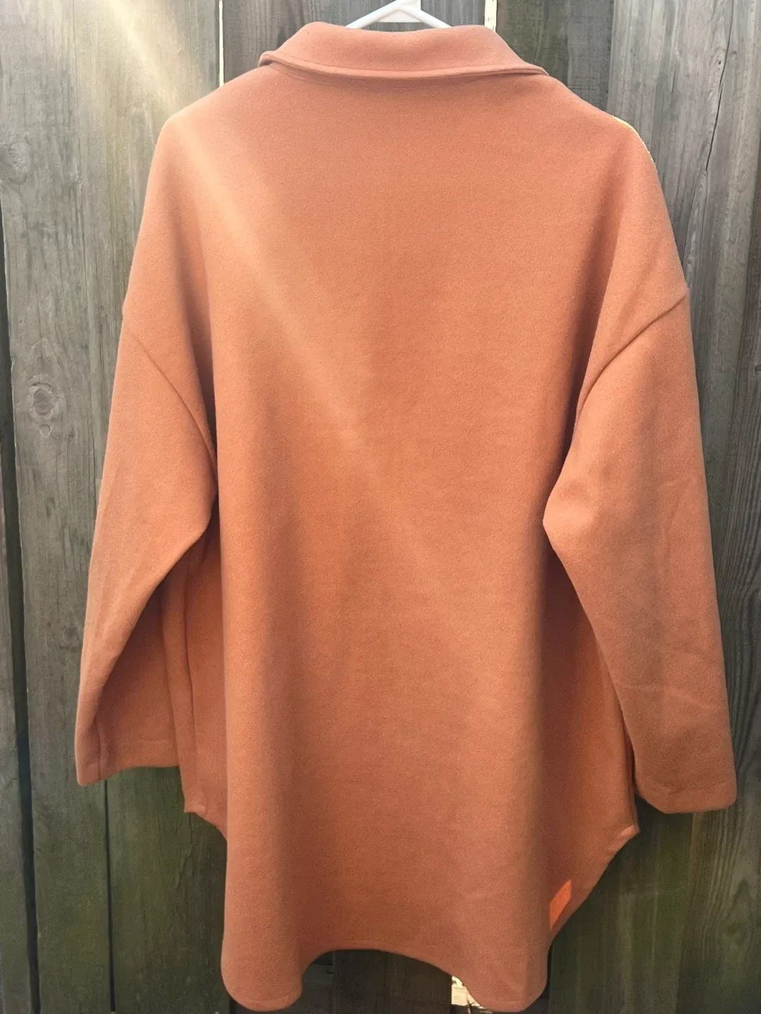 SHEIN Brown Oversized Shirt Jacket image indicator(2)