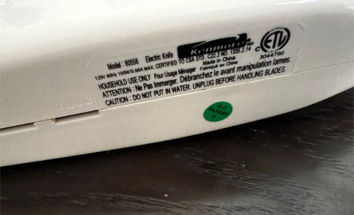 Electric Knife by Kenmore image indicator(3)