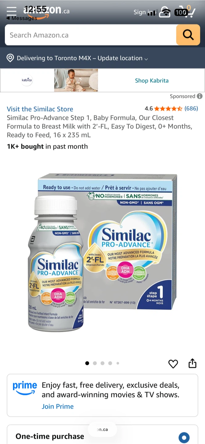 Similac Pro-Advance Step 1 Baby Formula 16x235ml - photo 3