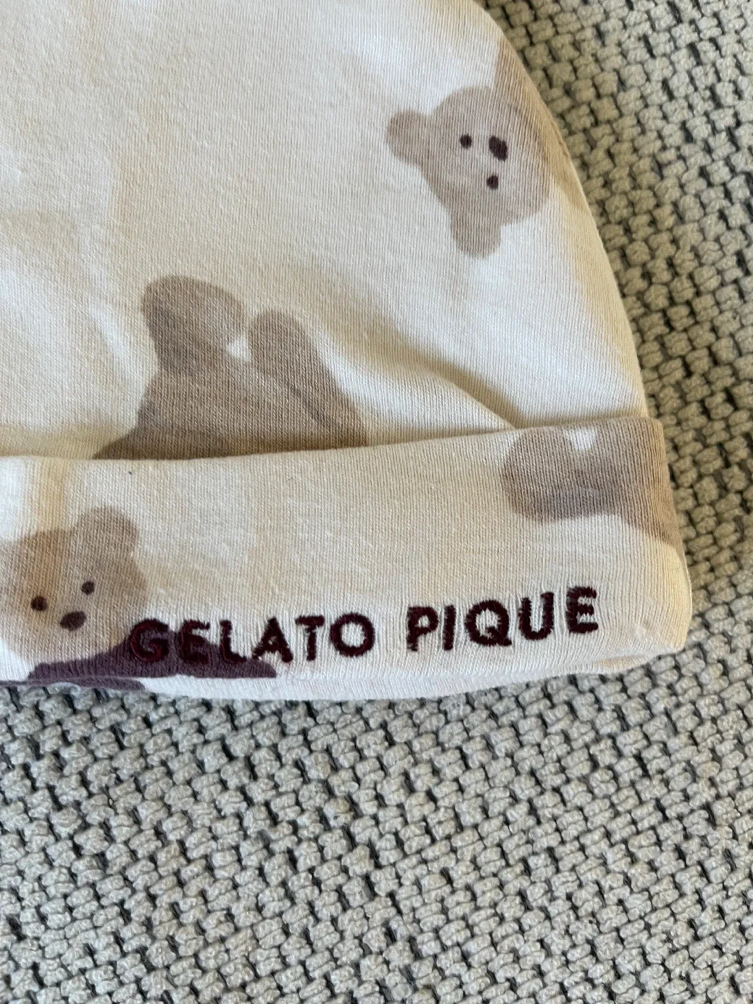 Gelato Pique Bear NB Baby Hat image indicator(2)