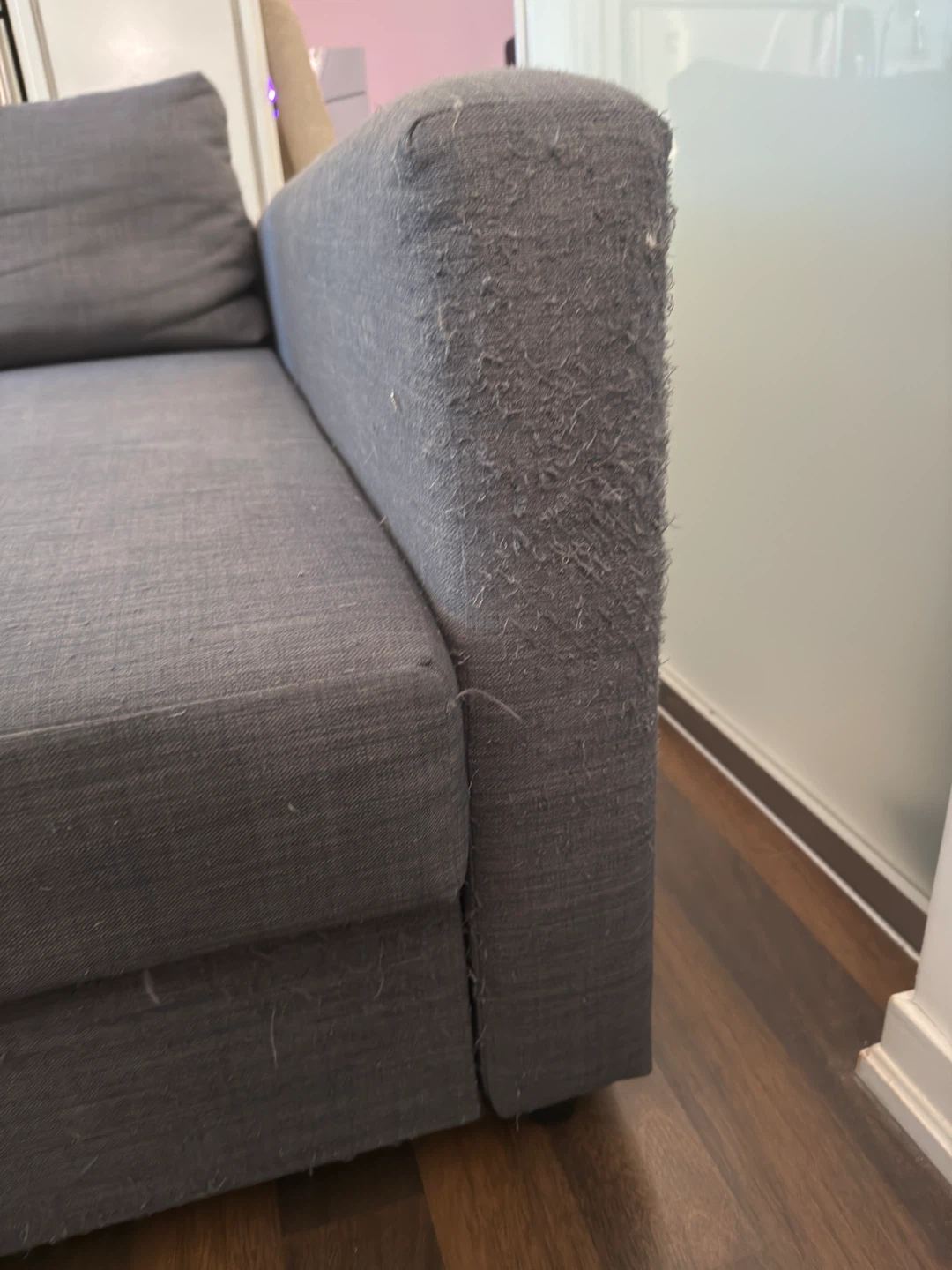 Grey IKEA Sofa with Storage - photo 3