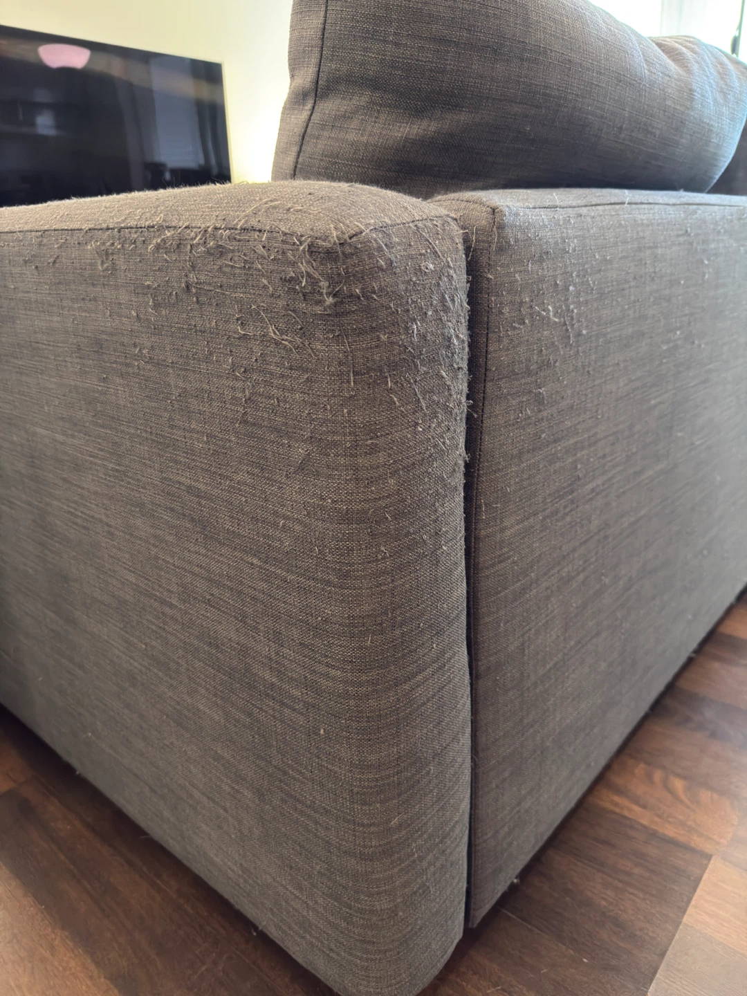 Grey IKEA Sofa with Storage - photo 4