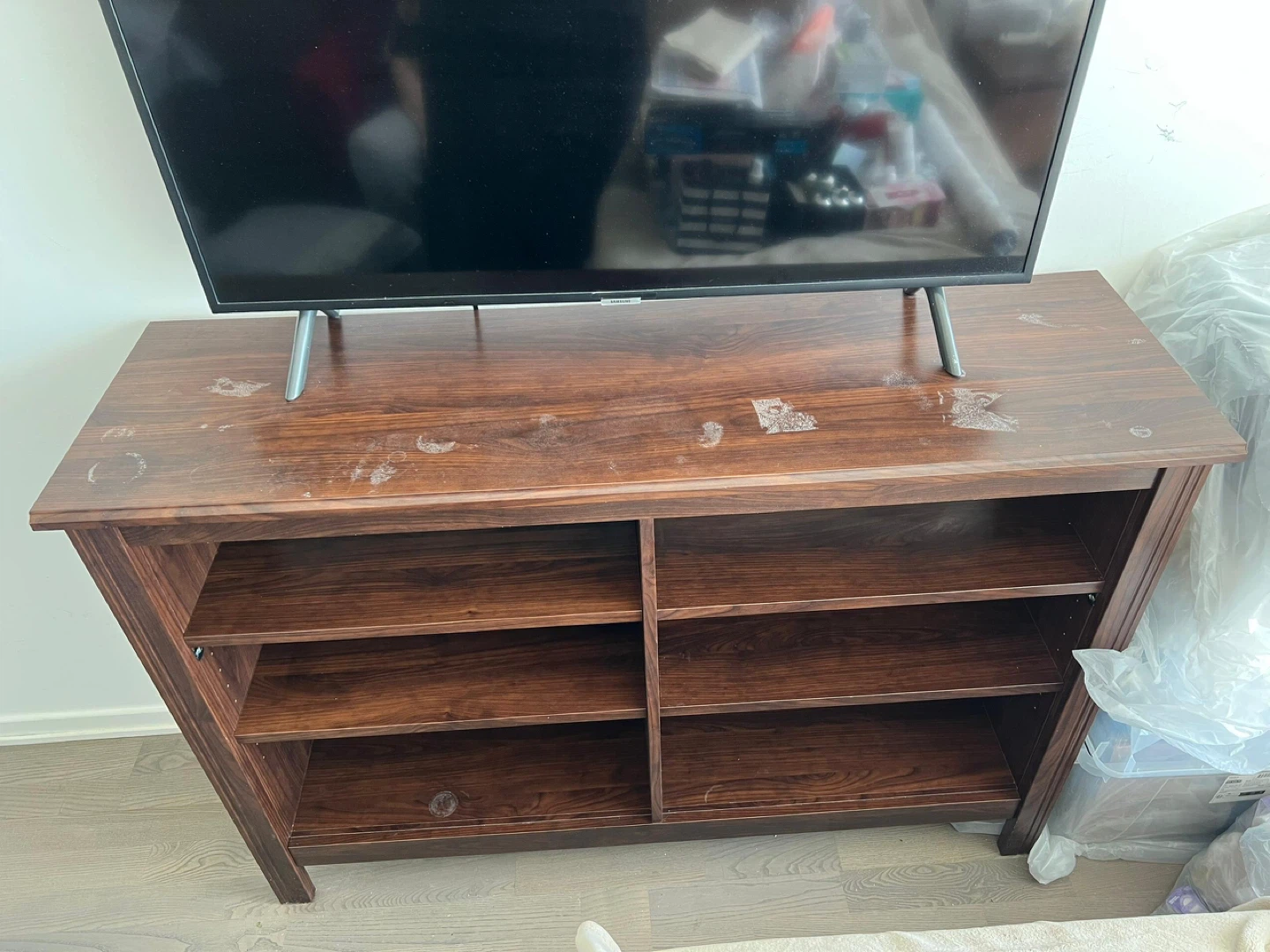 Wooden TV Stand with Storage