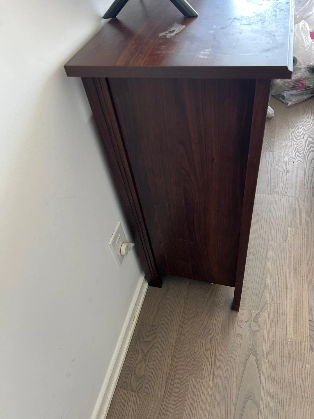 Wooden TV Stand with Storage - photo 2