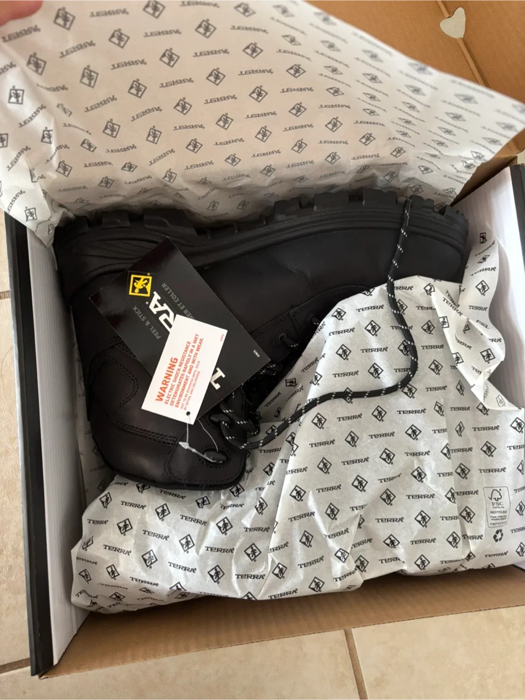 Terra TREMORSRBLK CTCPESBR Black Work Boots - Size 10.5 image indicator(5)