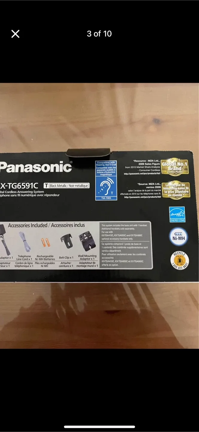 New Panasonic KX-TG6591C Cordless Phone image indicator(2)