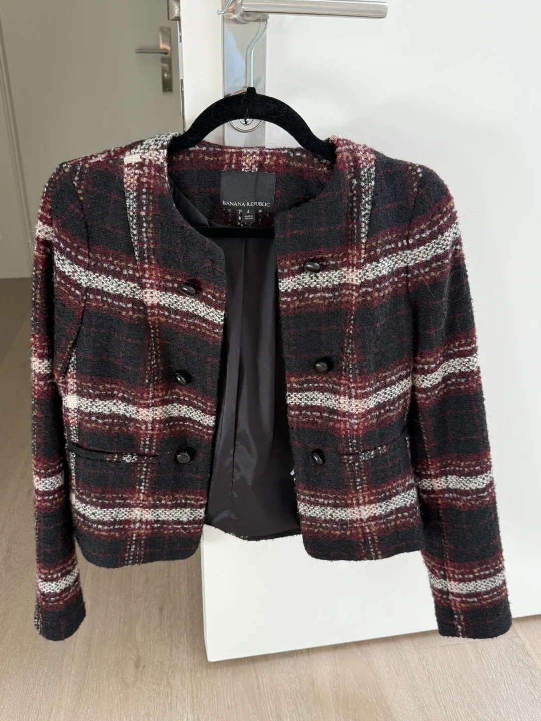Banana Republic Plaid Jacket - Size 4 thumbnail