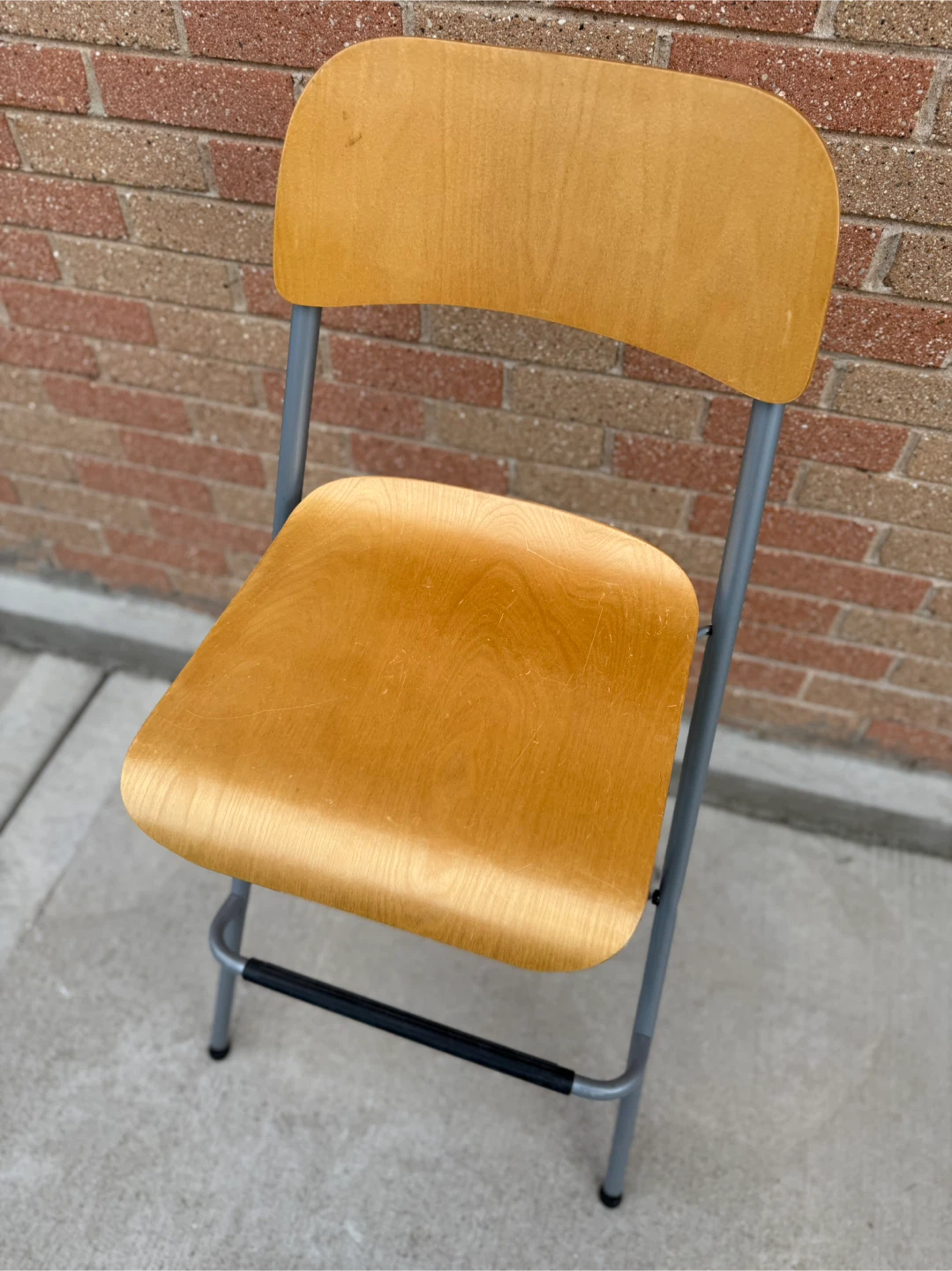 Folding Bar Stool - Wood and Metal - photo 4