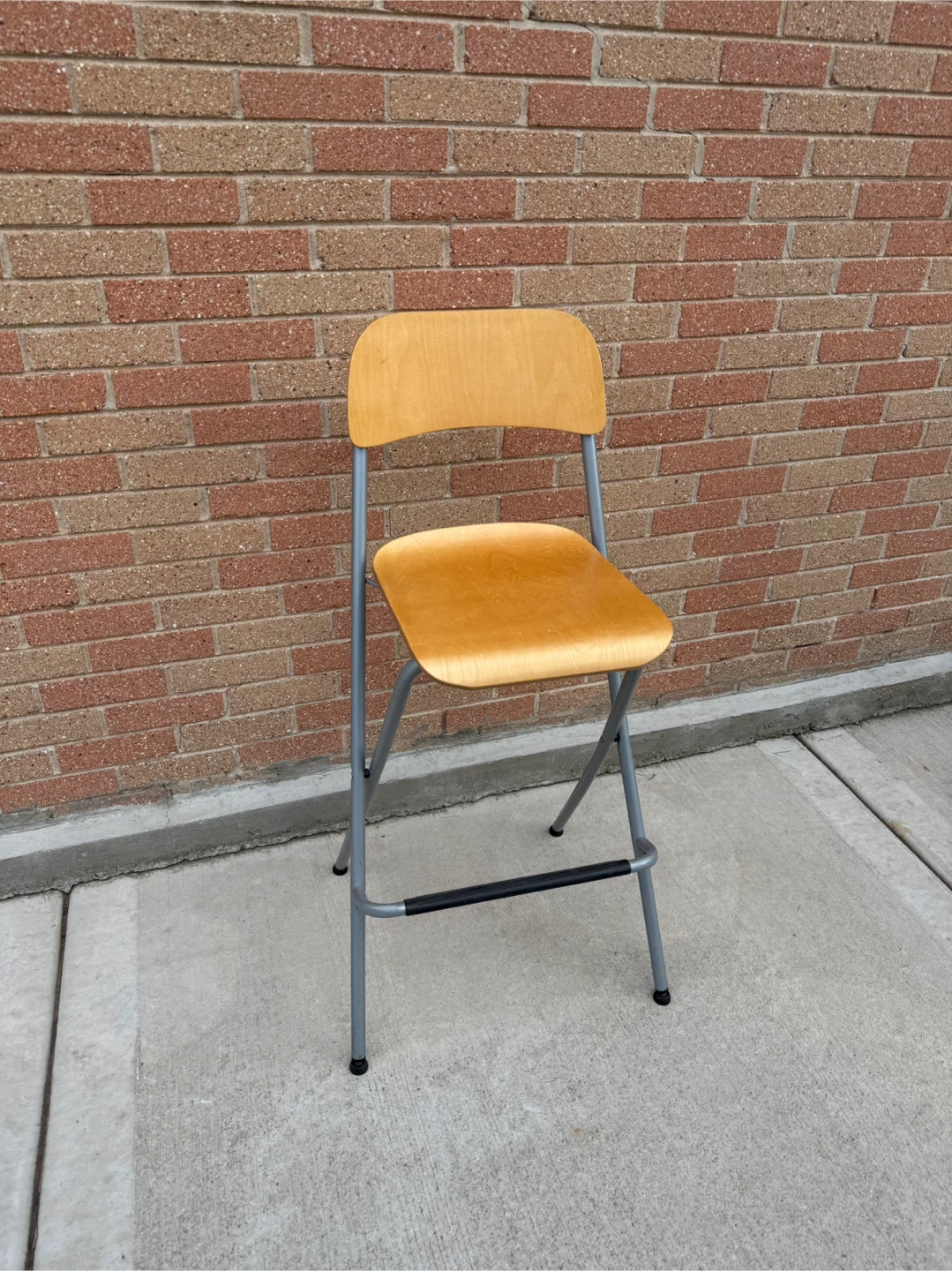 Folding Bar Stool - Wood and Metal - photo 2