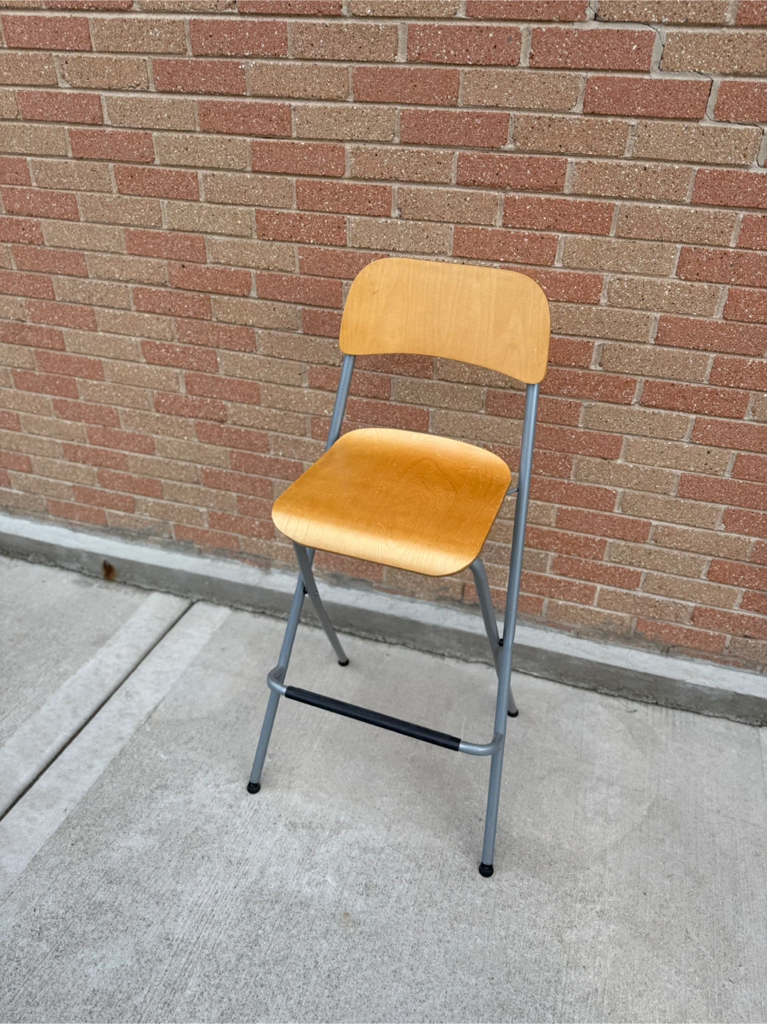 Folding Bar Stool - Wood and Metal - photo 3