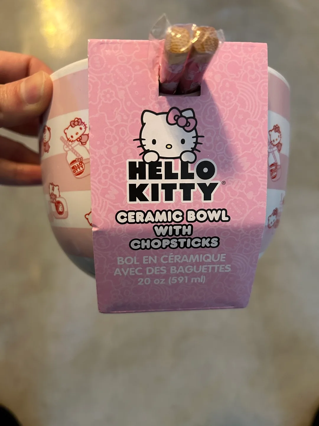 Hello Kitty bowl with chopsticks image indicator(2)